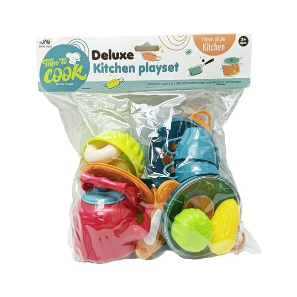 Deluxe Kitchen Playset for Kids – 20+ Piece Cooking & Dining Toy Set