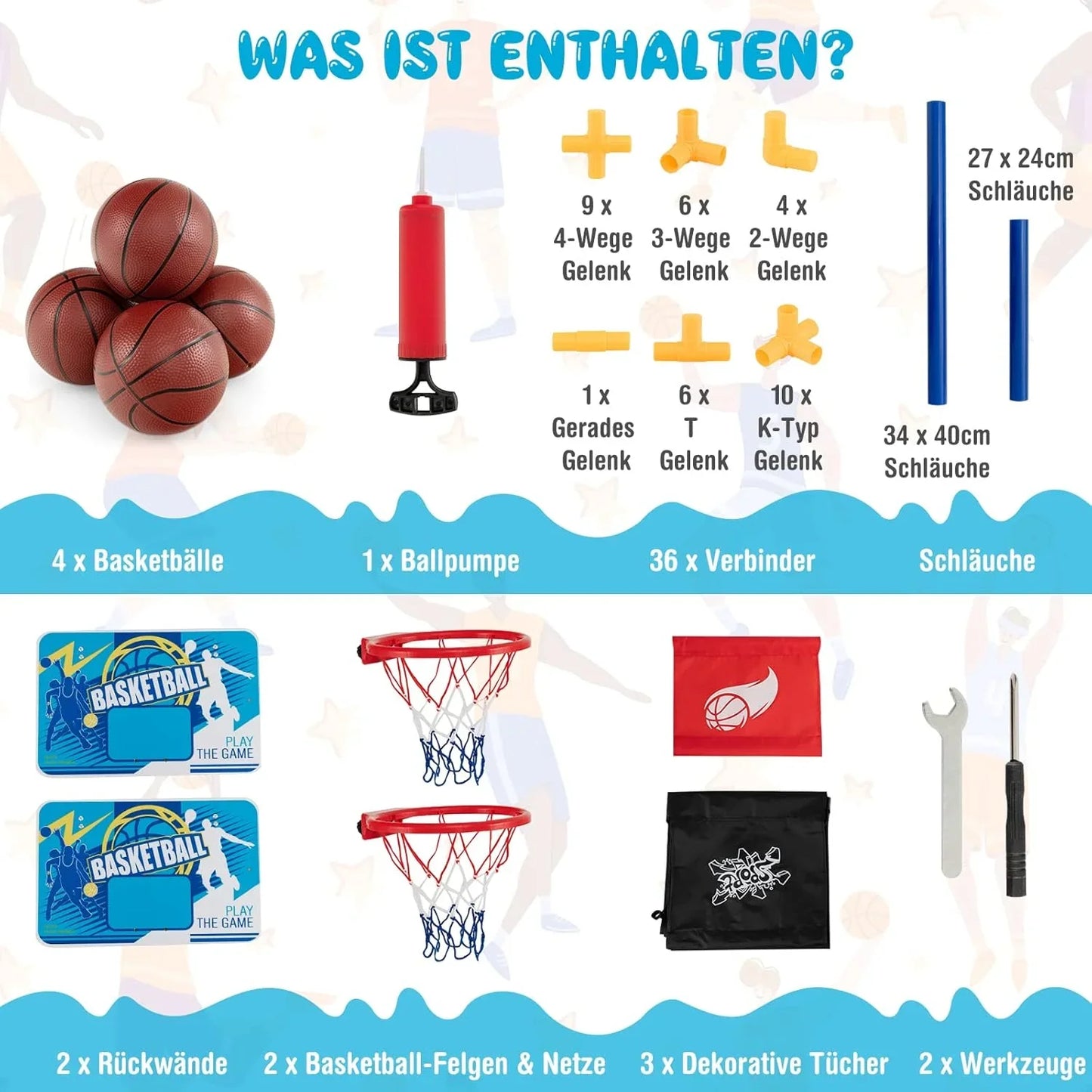 Mini Basketball Play Set for Kids