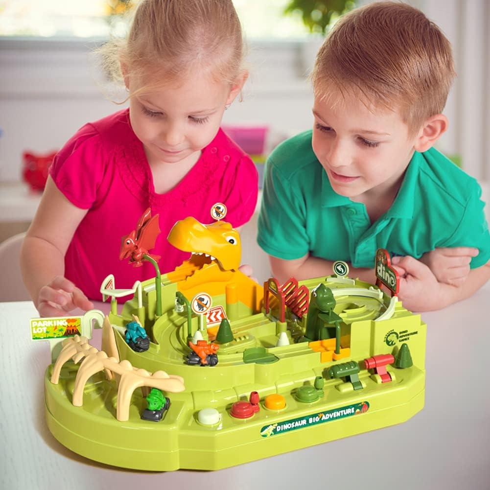 Dinosaurs Adventure Toy Cars Track For Kids