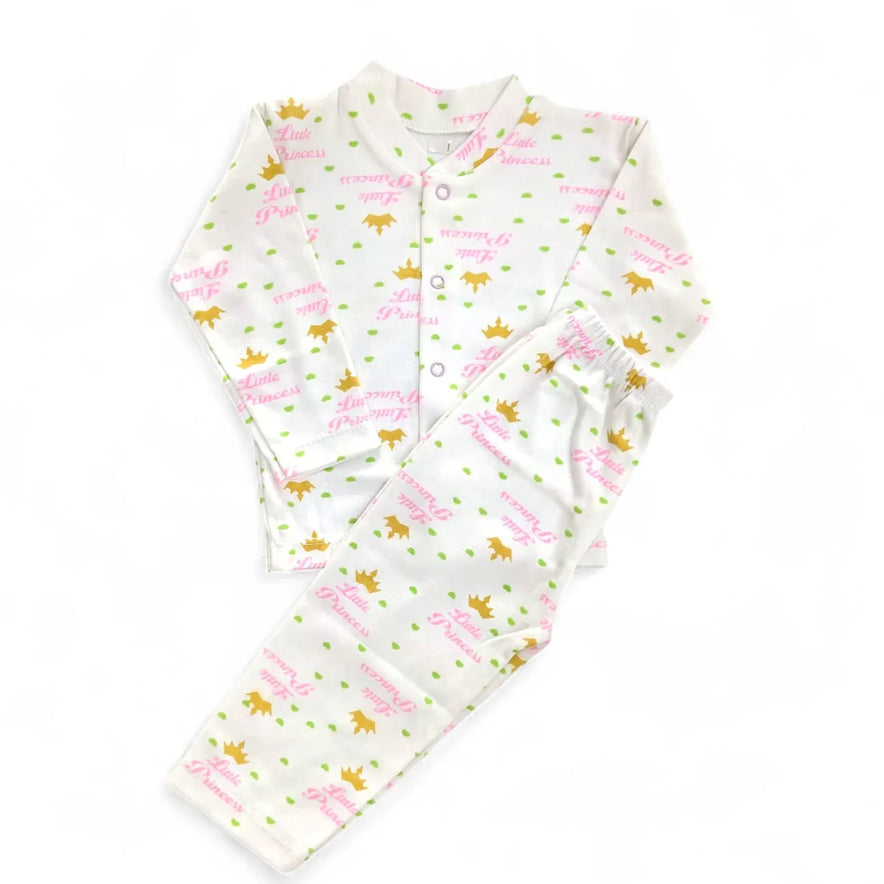 Soft Cotton Kids Pajama Set Cute Printed Sleepwear for Boys Girls