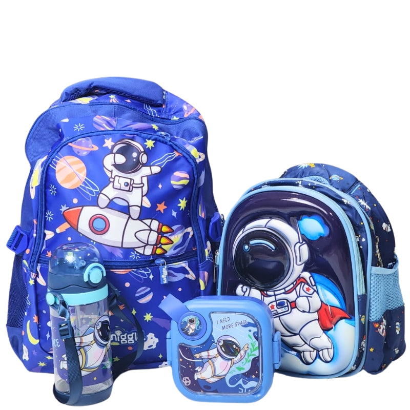 Space Themed School Deal For Kids (Backpack - Lunch Bag/Box & Bottle)
