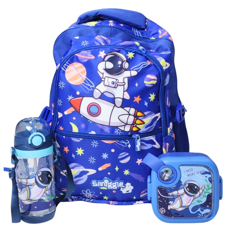 Space Themed School Deal For Kids (Backpack - Lunch Box & Bottle)