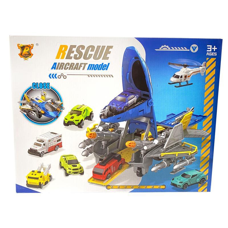 Vehicle Toy Set Airplane Playset for Kids with Cars Accessories