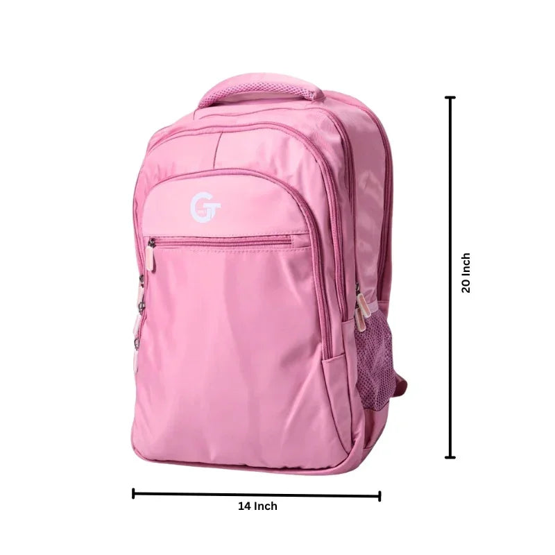 GT Decent School & College Backpack For Kids (6888) (Pink)