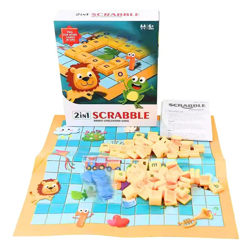 2-in-1 Scrabble Crossword Game Double the Fun, Endless Wordplay