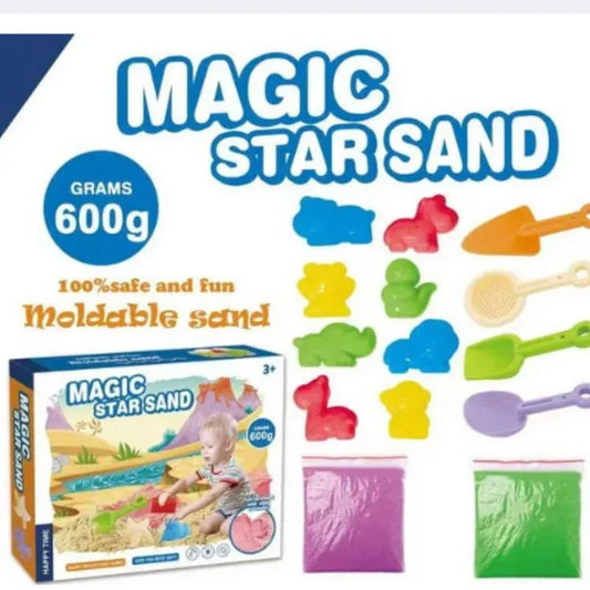 600 Grm MAGIC STAR MOLDABLE SAND ART & EDUCTIONAL TOY FOR KIDS