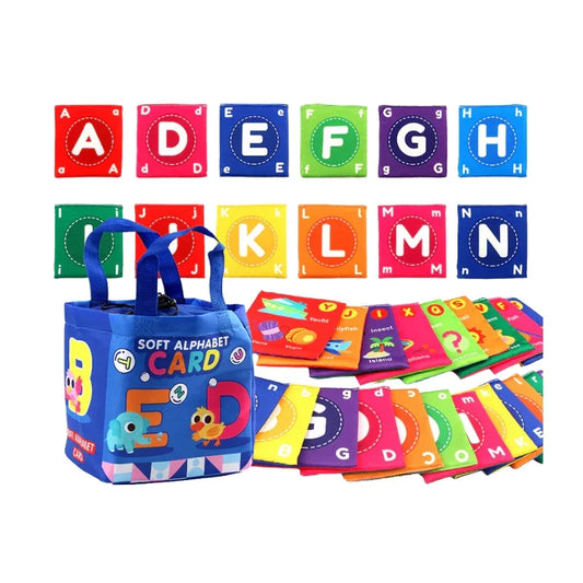 Colorful Alphabet Learning Flash Cards for Kids