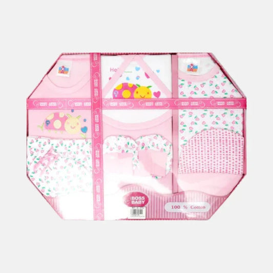 Bee Little One Baby Gift Set - 9 Pcs - Pink