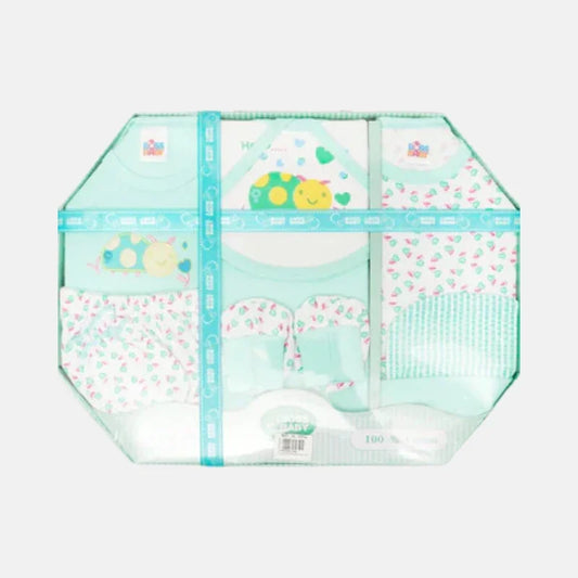 Bee Little One Baby Gift Set - 9 Pcs - Green