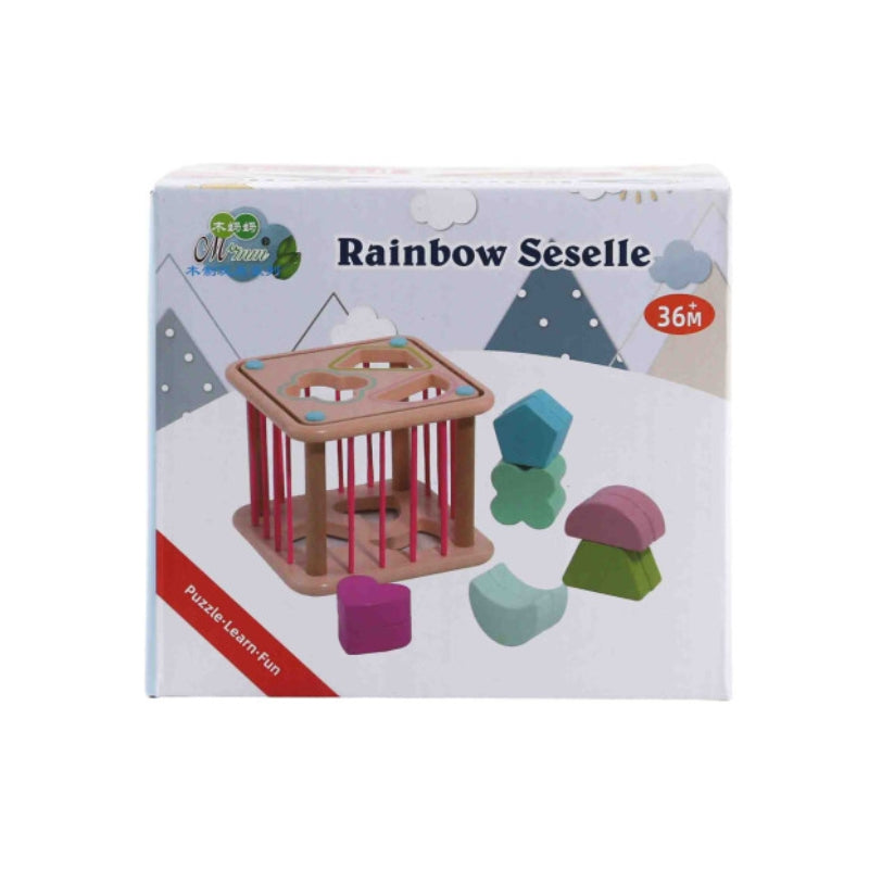 Rainbow Seselle Puzzle Colorful Shape Learning Fun