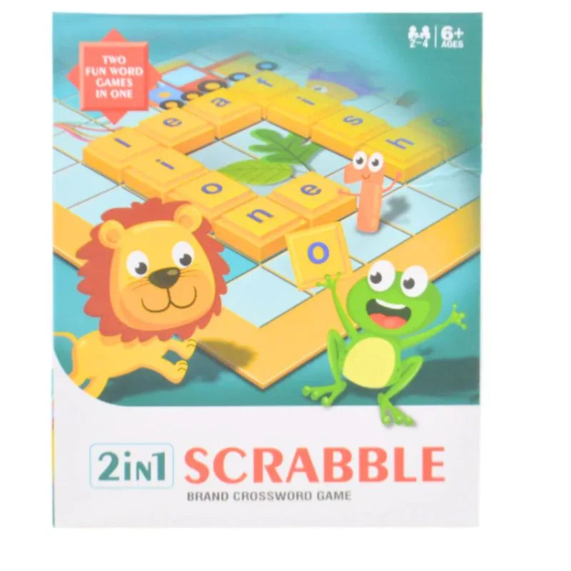 2-in-1 Scrabble Crossword Game Double the Fun, Endless Wordplay