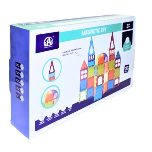 Magnetic 33-Piece DIY Building Block Set for Creative Play (Deal)