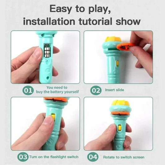 Flashing Projector Torch Lamp