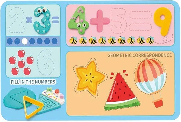 Mathematics & Shape learning Playdough Numbers 123 Educational Toy