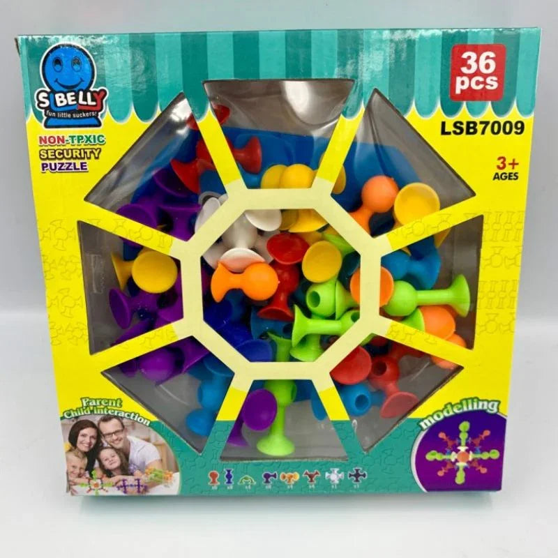 Stick-On Suction Puzzle Toy – Creative Fun for Kids & Parent-Child Bonding