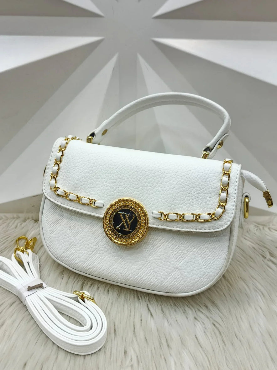 Mini Chain Crossbody Handbag for Girls Elegant Shoulder Bag
