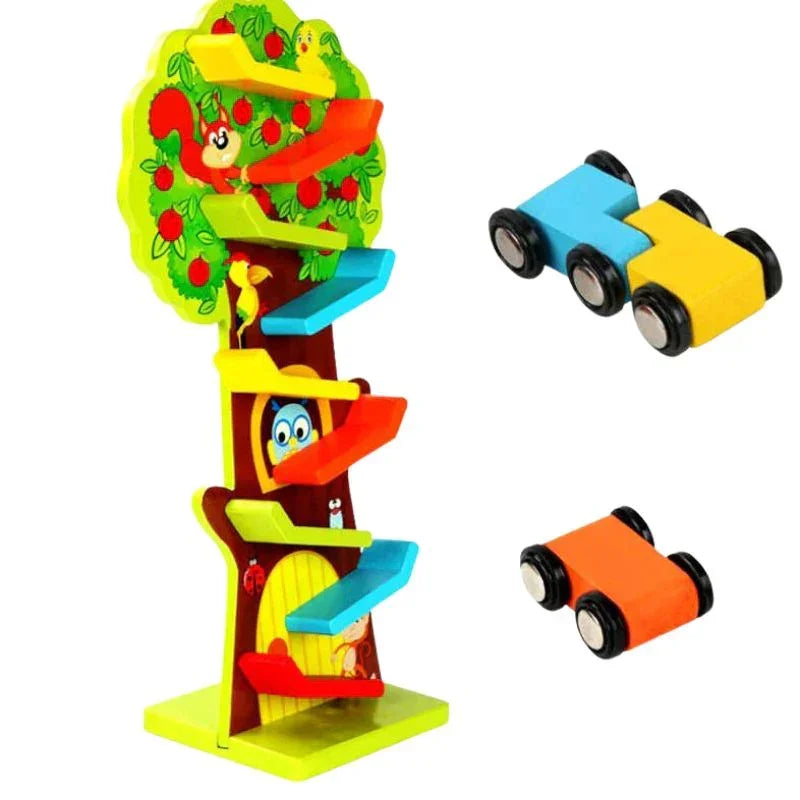 Squirrel Taxiway Wooden Race Track Fast Paced Fun for Curious Minds