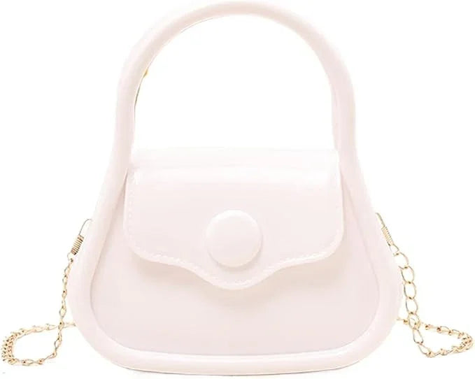 Mini Handbag with Chain Strap – Elegant & Trendy Purse for Girls & Women
