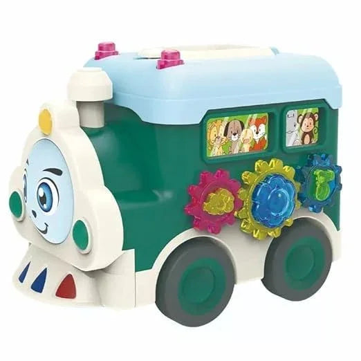 Cartoon Friction-Powered Train Toy for Children – Multicolor (Pack of 1)