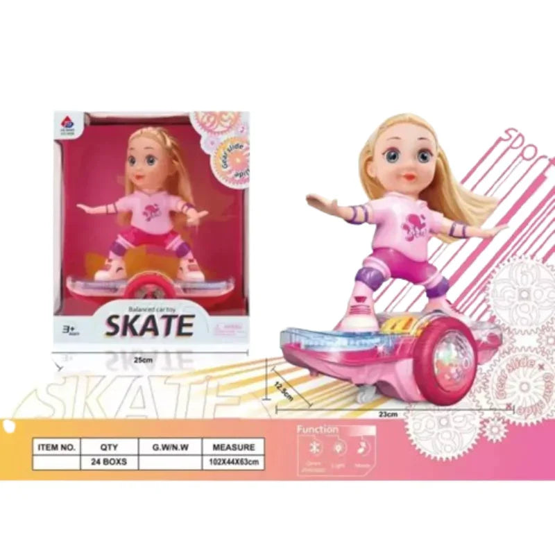 Music Gear Skateboard Dancing Girl For Kids