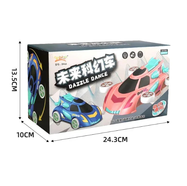 Electric Dazzle Dancing Car – Light & Sound Action Toy for Kids