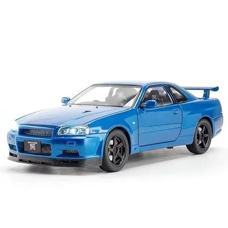 Nissan Skyline Spec II 1:24 Scale Die-Cast Model – White Pearl Collectible Car