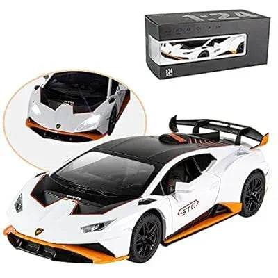 Lamborghini Huracan Die-Cast Car 1:24 Scale with Lights & Engine Sound – Premium Alloy Model for Kids & Collectors