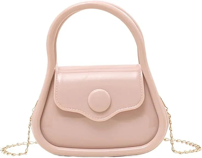 Mini Handbag with Chain Strap – Elegant & Trendy Purse for Girls & Women