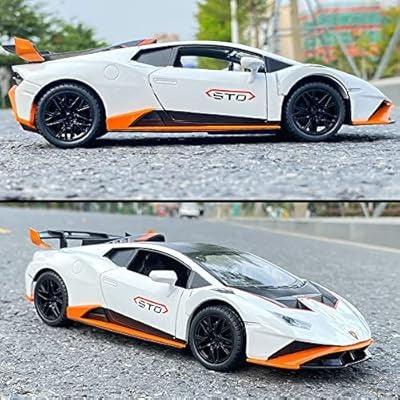 Lamborghini Huracan Die-Cast Car 1:24 Scale with Lights & Engine Sound – Premium Alloy Model for Kids & Collectors