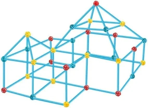 Ultimate Fort Building Kit for Kids – 68-Piece Blocks Tent Set for Creative Play