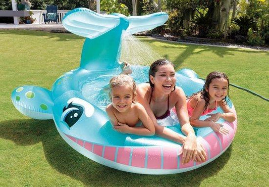 Intex Whale Spray Shark Pool Ocean Adventure Splash Fun for Kids