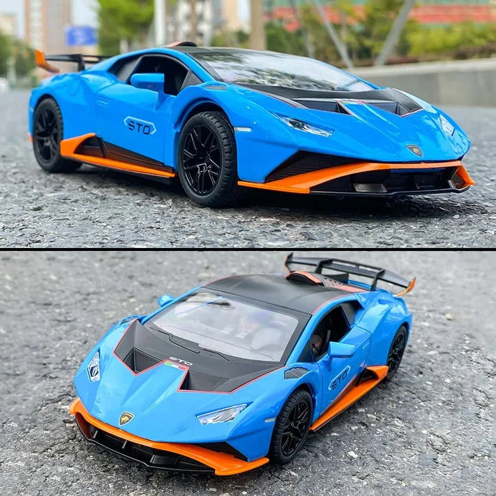 Lamborghini Huracan Die-Cast Car 1:24 Scale with Lights & Engine Sound – Premium Alloy Model for Kids & Collectors