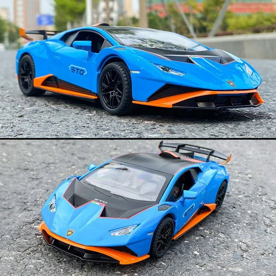 Lamborghini Huracan Die-Cast Car 1:24 Scale with Lights & Engine Sound – Premium Alloy Model for Kids & Collectors