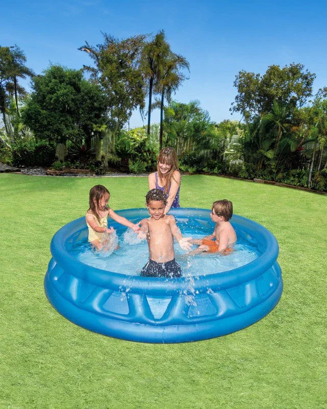 Intex Soft Side Round Pool Cool Comfy Splash Time in Blue