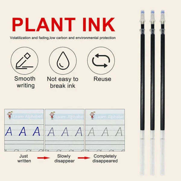 4 in 1 Pack of Sank Magic Reusable Writing Book with Pens & Refill