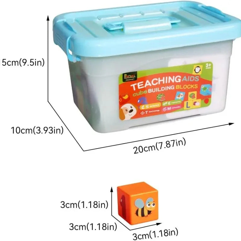 Colorful Stacking Cube Blocks Fun & Educational Toy for Preschoolers