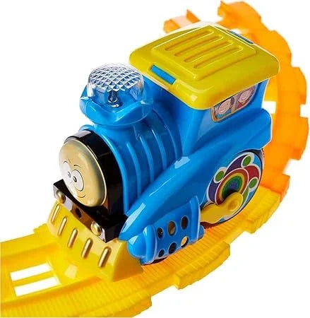 Go Go Lovely Train Set - 7-Piece DIY Track Set for Kids with Lights and Music - Educational Toy