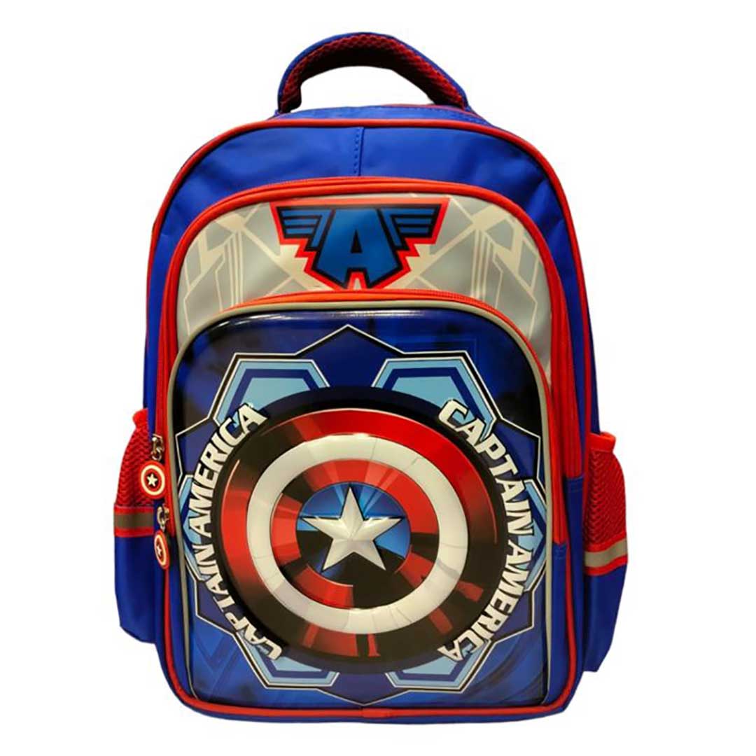 3D Captain America School Bag Large