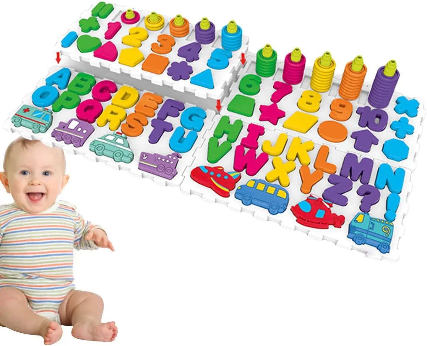 Wooden Alphabet & Number Matching Game – Fun Learning Board for Kids