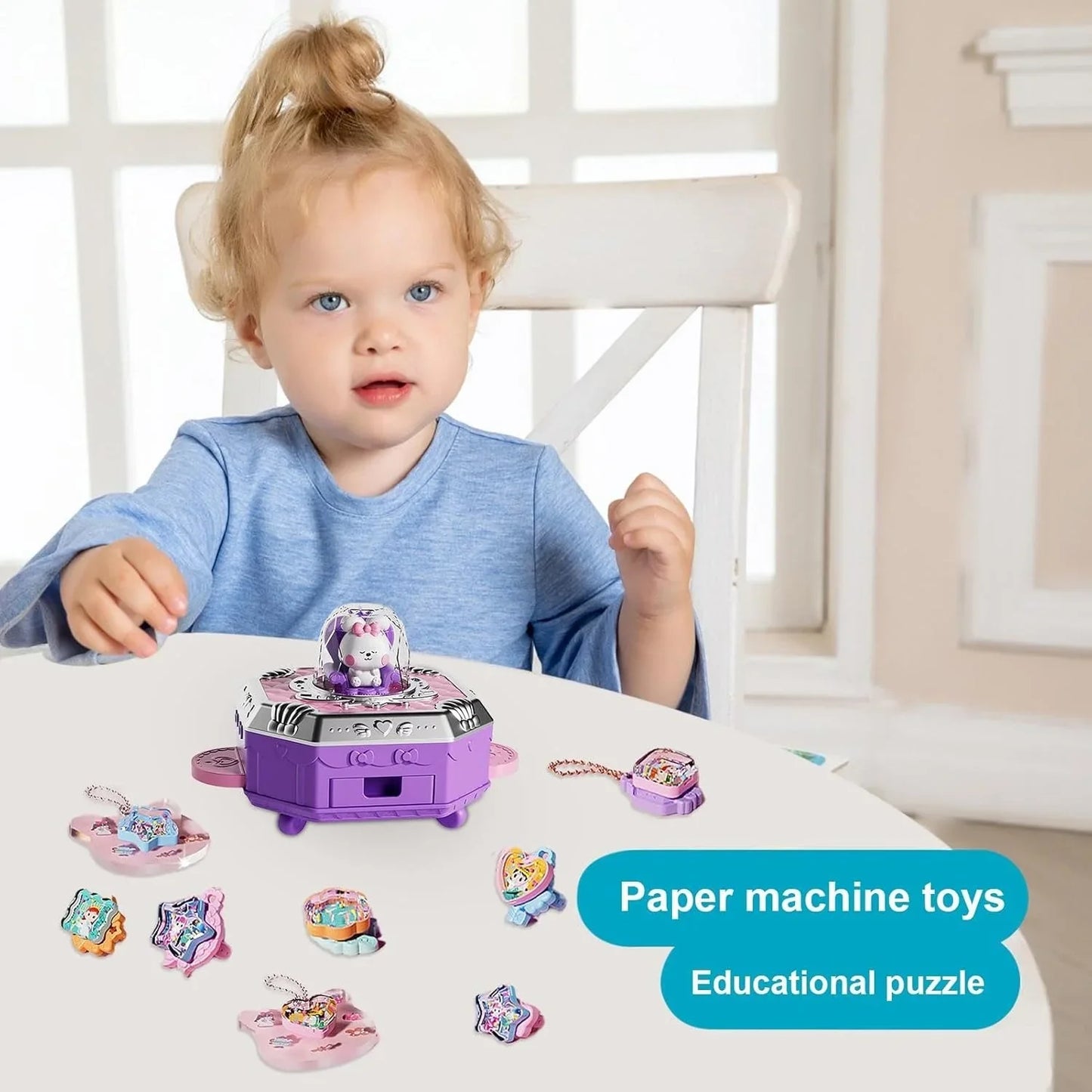 Galaxy Pet Spaceship Toy – Light-Up Rotating UFO with Cute Animal Figure for Kids