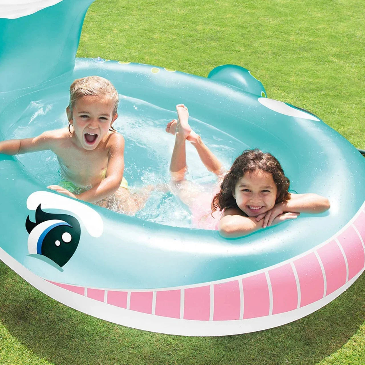 Intex Whale Spray Shark Pool Ocean Adventure Splash Fun for Kids