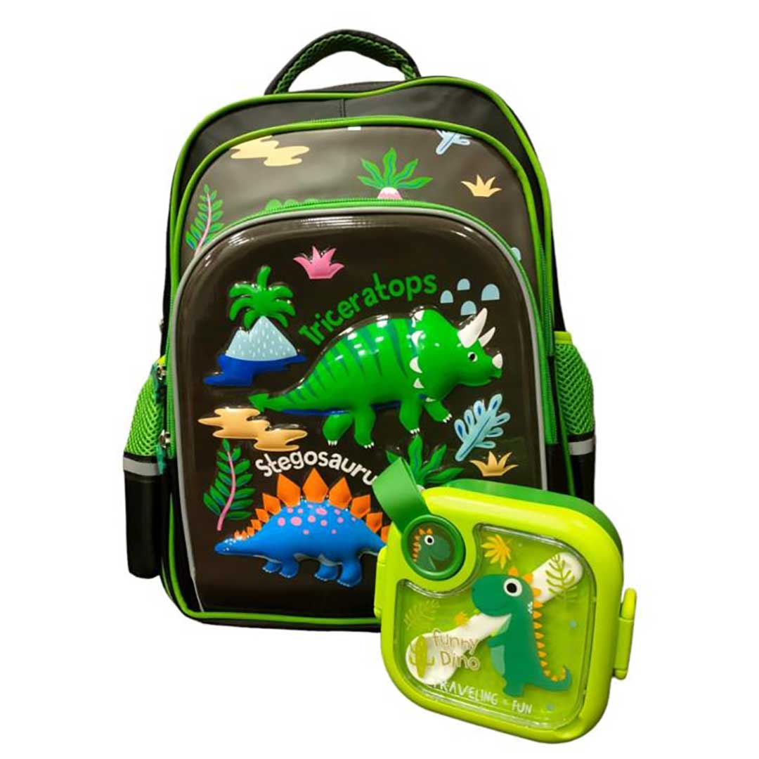 3D Dino School Bag Deal Large