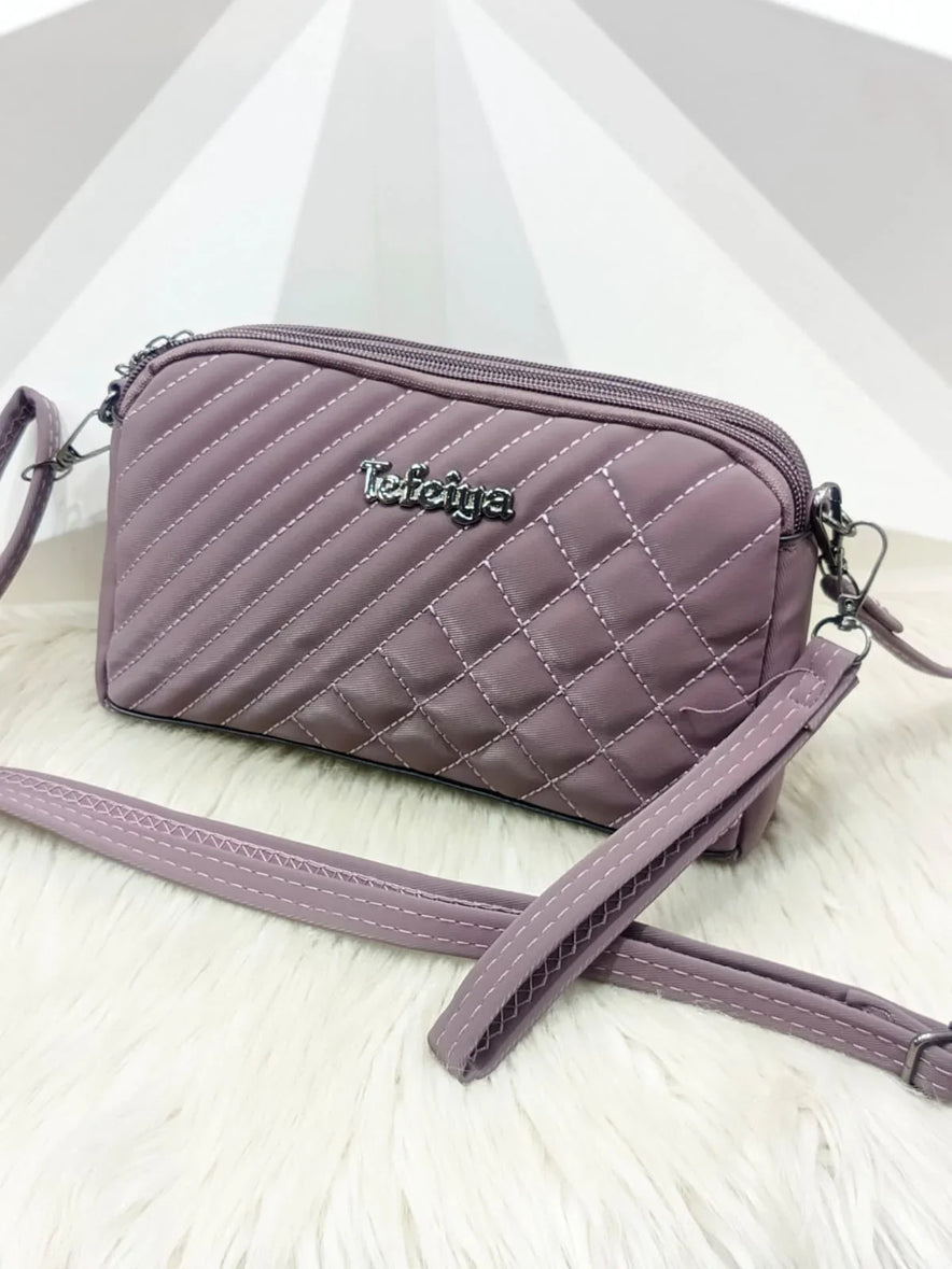 Trendy Quilted Crossbody Bag for Women Compact Elegant Everyday Purse