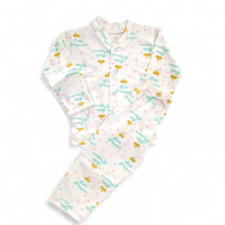 Soft Cotton Kids Pajama Set Cute Printed Sleepwear for Boys Girls