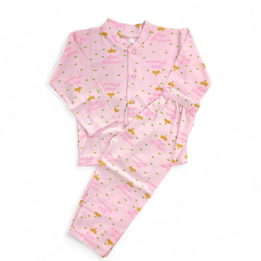 Soft Cotton Kids Pajama Set Cute Printed Sleepwear for Boys Girls