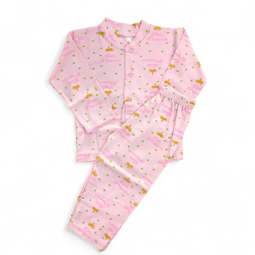 Soft Cotton Kids Pajama Set Cute Printed Sleepwear for Boys Girls