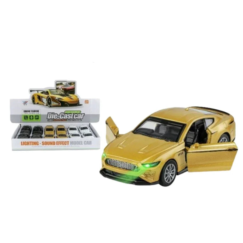 Ford Mustang Metal Body Die Car  Cast Toy with Movable Doors