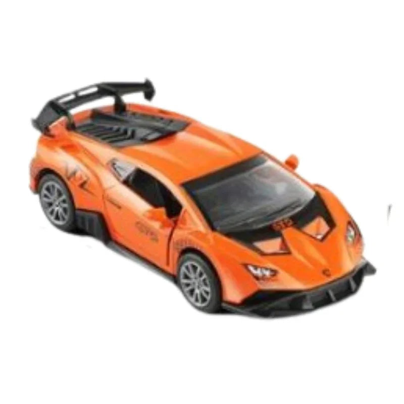 Lamborghini Die Cast Pull Back Car Toy 1 Pc Heavy Metal Vehicle with Openable Doors for Kids