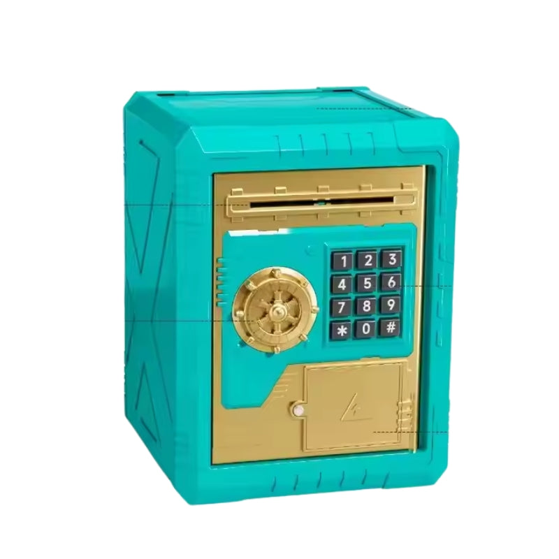 Portable Kids Electric Money Safe DIY Plastic Piggy Bank Toy for Boys & Girls