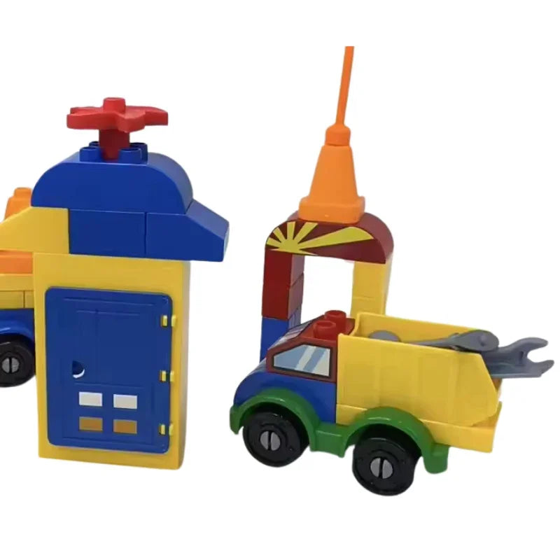 Educational Giant ABS Building Blocks DIY City Vehicle Construction Set for Kids
